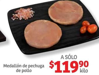 Soriana Híper Medallón de Pechuga de Pollo oferta