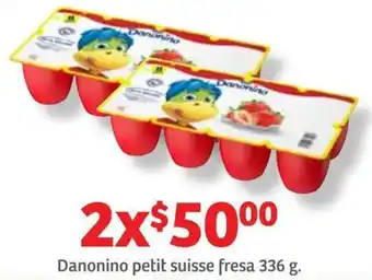 Soriana Híper Danonino Petit Suisse Fresa 2x336g oferta