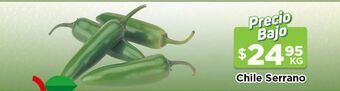 HEB Chile serrano 1 kg oferta