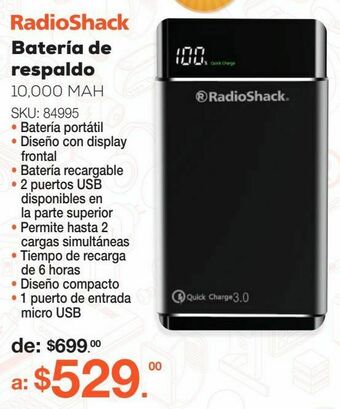 Batería de respaldo