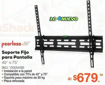 RadioShack Soporte fijo para pantalla 42” a 75 oferta