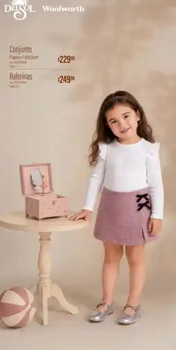 Woolworth DelSol Conjunto Playera y Falda Short oferta