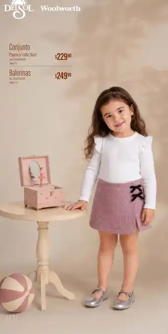 DelSol Conjunto Playera y Falda Short