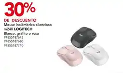City Club logitech mouse inalámbrico silencioso m240 oferta