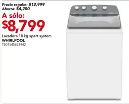 City Club whirlpool lavadora 18 kg xpert system oferta