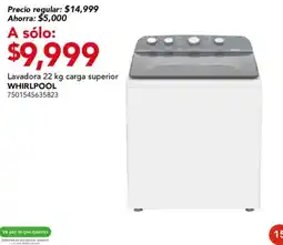 City Club whirlpool lavadora 22 kg carga superior oferta