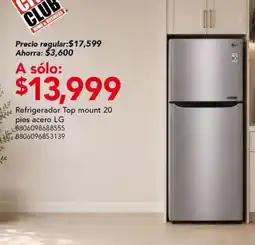 City Club lg refrigerador top mount oferta