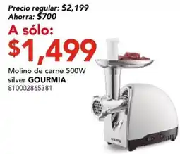 City Club gourmia molino de carne 500w silver oferta