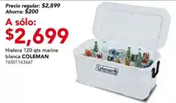 City Club coleman hielera 120 qts marine blanca oferta