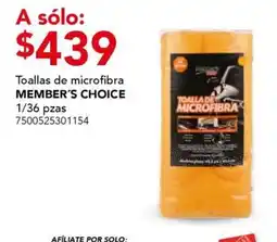 City Club Member's Choice Toallas de microfibra oferta
