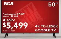 City Club Rca 4k tc-le50k google tv oferta