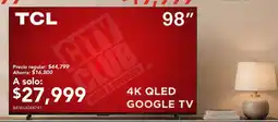City Club Tcl 98" 4k Qled Google Tv oferta