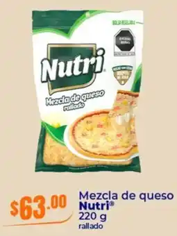 Tiendas Neto Nutri Mezcla de queso rallado oferta