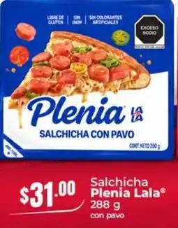 Tiendas Neto Plenia Salchicha con Pavo oferta
