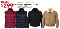 City Club american college chamarras y chalecos para caballero oferta