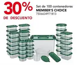 City Club Member's Choice Set de 100 contenedores oferta
