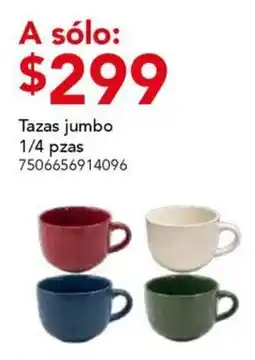City Club Tazas jumbo oferta