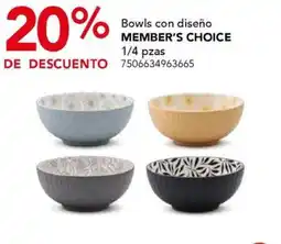 City Club Member's Choice Bowls con diseño oferta