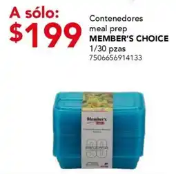 City Club Member's Choice Contenedores meal prep oferta
