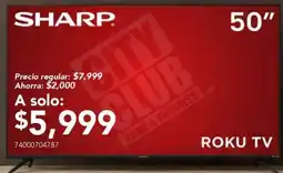City Club Sharp roku tv oferta
