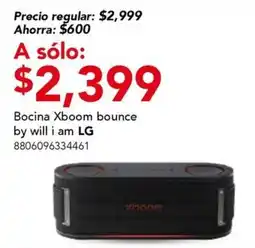 City Club will i am LG Bocina Xboom bounce oferta