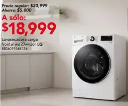 City Club Lg lavasecadora carga frontal wd20wv26r oferta