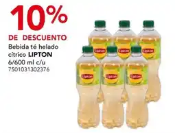 City Club Lipton bebida té helado cítrico oferta