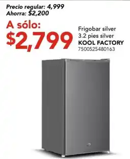 City Club Kool Factory Frigobar silver oferta