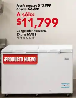 City Club Mabe congelador horizontal oferta