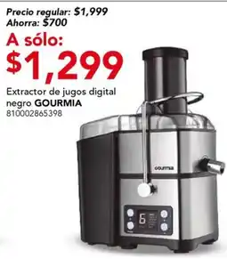 City Club gourmia extractor de jugos digital negro oferta