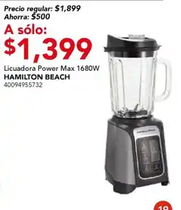 City Club Hamilton Beach Licuadora Power Max 1680W oferta