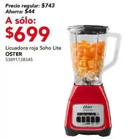 City Club Oster licuadora roja soho lite oferta