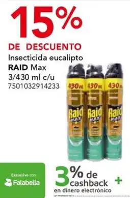 City Club raid max insecticida eucalipto oferta