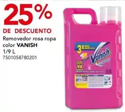 City Club Vanish removedor rosa ropa oferta