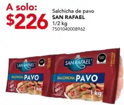 City Club San rafael salchicha pavo oferta