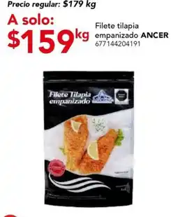 City Club Ancer filete tilapia empanizado oferta