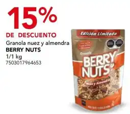 City Club Berry nuts granola nuez y almendra oferta