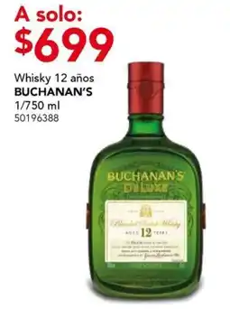 City Club Buchanan's Whisky 12 años oferta