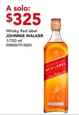 City Club johnnie walker whisky red label oferta