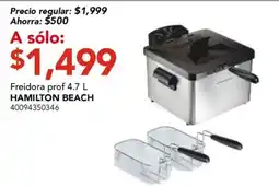 City Club Hamilton Beach Freidora prof 4.7 L oferta