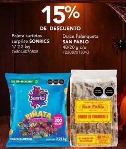 City Club Sonrics paleta surtidas surprise oferta