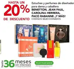City Club Benetton, Jean Paul, Carolina Herrera, Paco Rabanne y más oferta