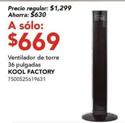 City Club Kool Factory Ventilador de torre oferta