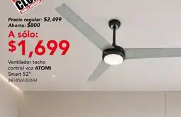 City Club Atomi Ventilador techo control voz oferta