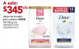City Club Dove jabón de tocador pink o blanco oferta