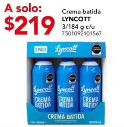 City Club Lyncott crema batida oferta