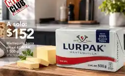 City Club Lurpak mantequilla barra sin sal oferta