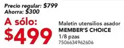 City Club Member's Choice Maletin utensilios asador oferta
