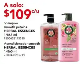 City Club herbal essences shampoo smooth pétalos acondicionador smooth oferta
