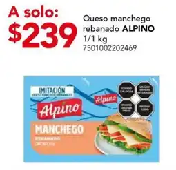 City Club Alpino Queso manchego rebanado oferta